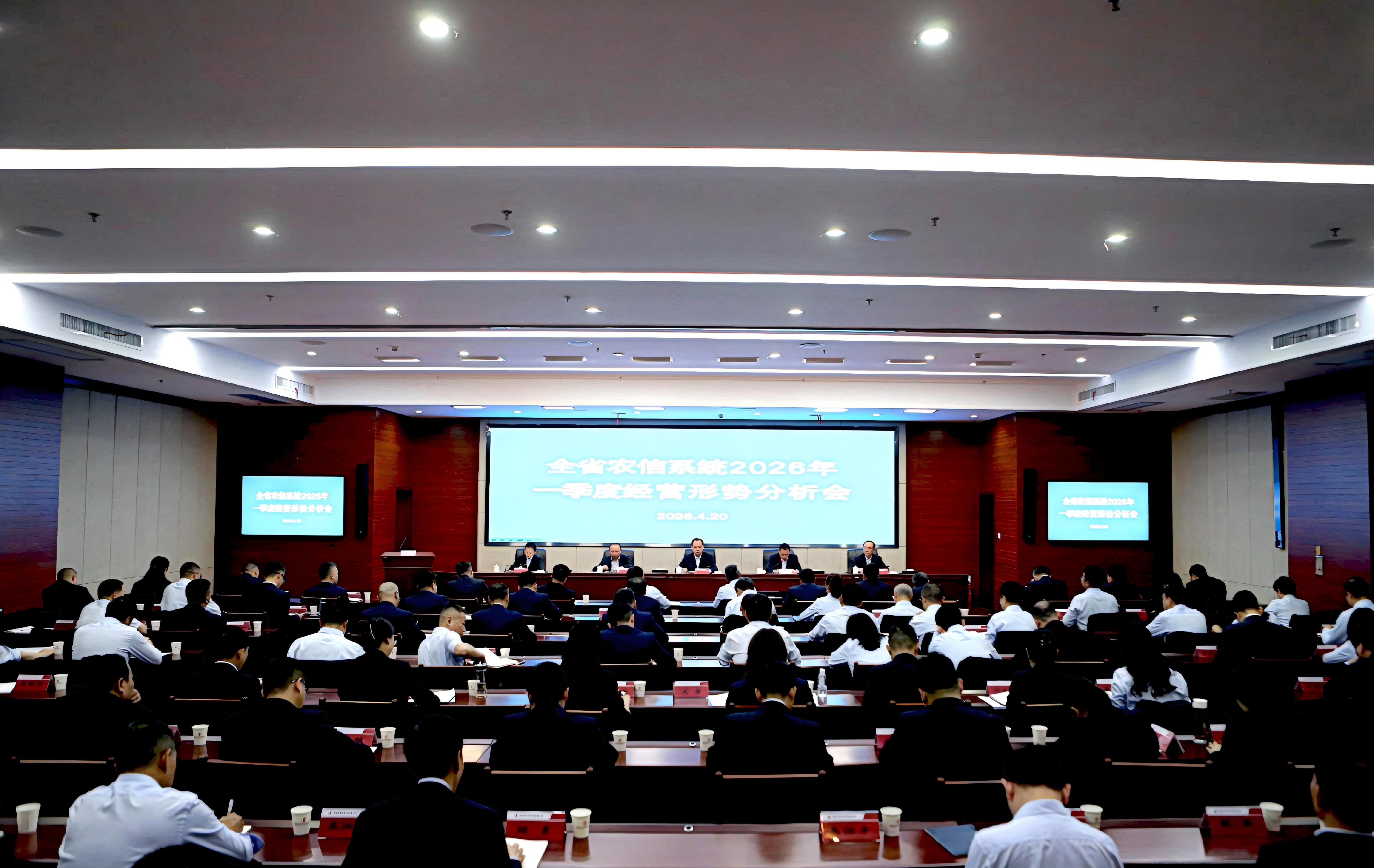 省农信联社召开全省农信系统2026年一季度经营形势分析会
